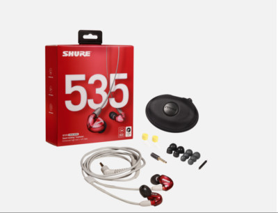 Shure SE535LTD RED Sound Isolating In-Ear DJ Monitoring Headphones/Earphones 