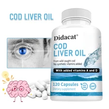 Cod Liver Oil Capsules Supports Immunity, Metabolism And Nervous System Health