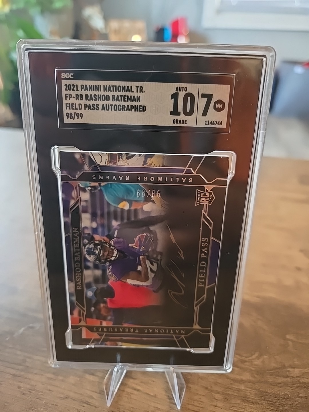 Rashod Bateman Panini National Treasures Rookie Signatures Field Pass #FPRB Base