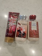 Bath & Body Works Winter Candy Apple Lotion Set And Cherry Blossom Lotion NEW!! 