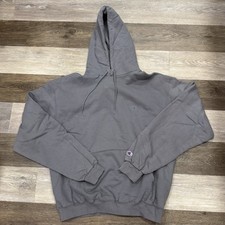 NWT Champion Pre-shrunk Cotton Max Hoodie Sweatshirt Men  s Sz Large Stone Gray