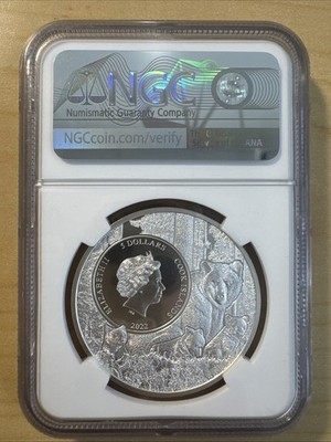 2022 $5 North Dakota Nokota Horse 1oz Silver NGC MS70 State Animal
