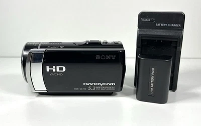 Sony HDR-CX210E Handycam Boxed Blue Digital High-Definition Camcorder | Tested - Bild 1 von 4