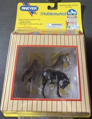Vtg Breyer Stablemates Saddlebred Mare & Foal Set 59078 Cardboard Play Mat MIB