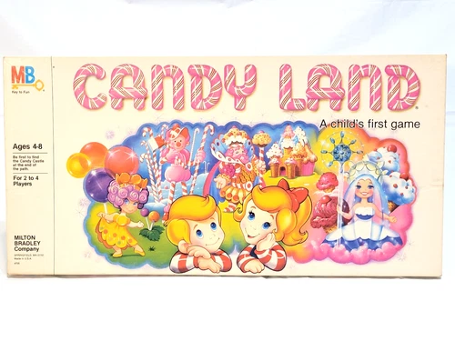 Vintage Candy Land 1984 - A Child's First Game Milton Bradley - CIB
