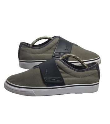 Puma El Rey II Slip On Olive Green NavyMen Size 7 Walking Casual Shoes Sneakers