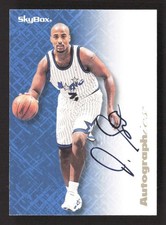 1996-97 SkyBox Premium Dennis Scott Autoics Black Ink Auto Orlando Magic TV2906