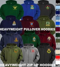 UNITS K TO P UK AMERICAN CANADIAN RAF SAS REGIMENT EMBROIDERED HEAVYWEIGHT HOODY