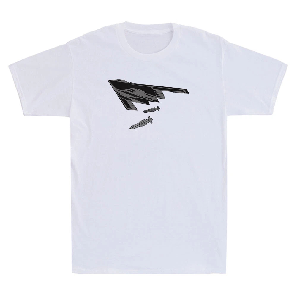 B-2 Spirit Stealth Bomber dropping GBU-57 MOP Bombs Funny Graphic Men's T-Shirt