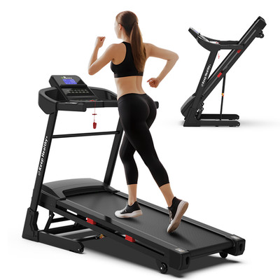 Electric Treadmill 3.5HP Foldable with Incline, Bluetooth, App