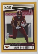 2022 Score Rookies Gold Brian Robinson Jr #338 17j1