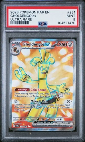 Gholdengo ex graded PSA 9 for sale on eBay