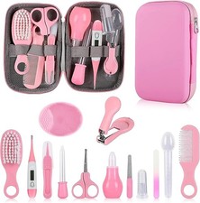 Baby Grooming Kit, Infant Safety Care Set with Hair Brush Comb Nail Clipper Nas