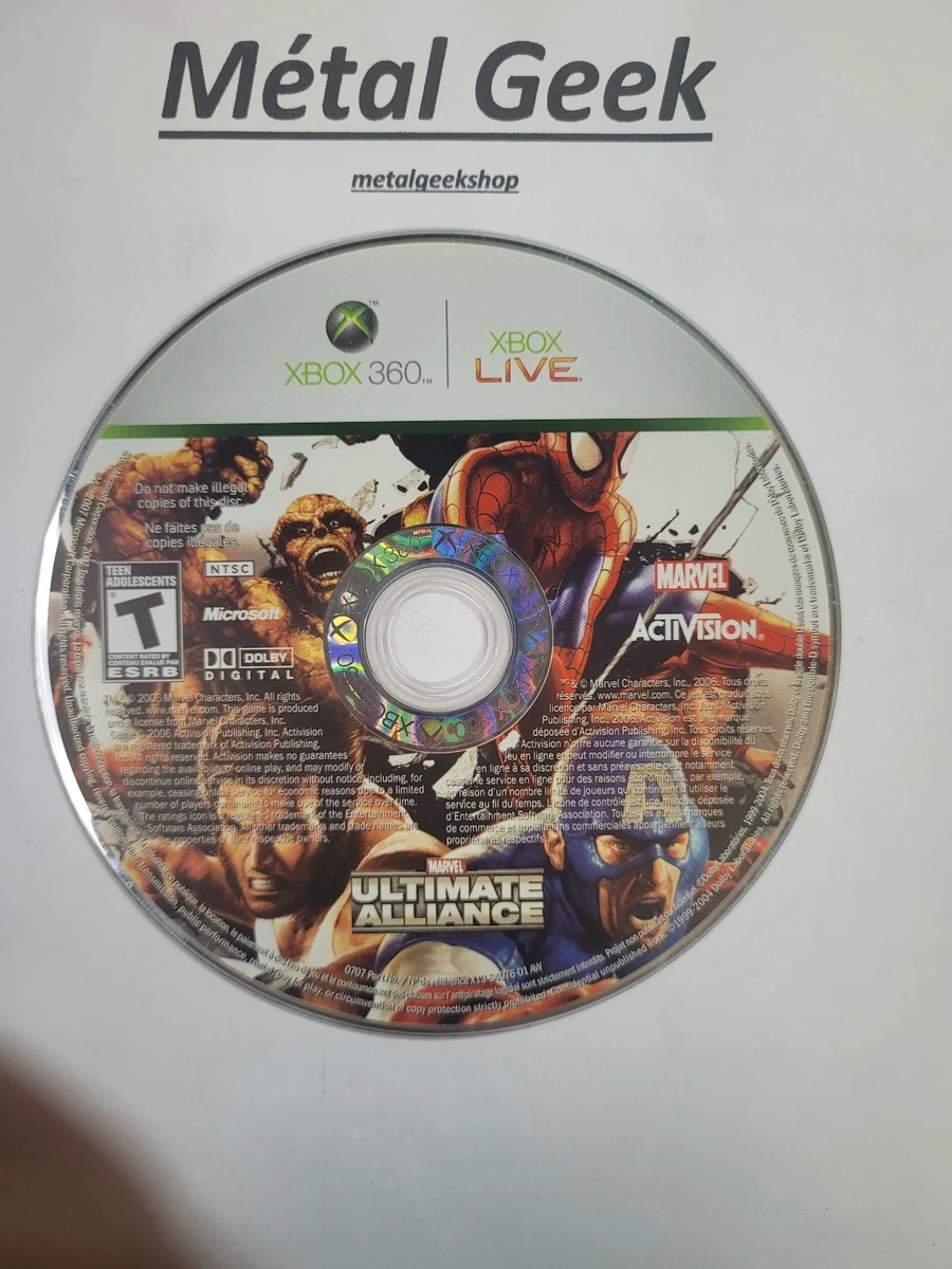 Marvel: Ultimate Alliance Microsoft Xbox 360 Video Games for sale