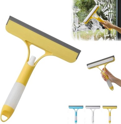 Multi-Function Window Cleaning Tool with Spray for Glass, Tiles &