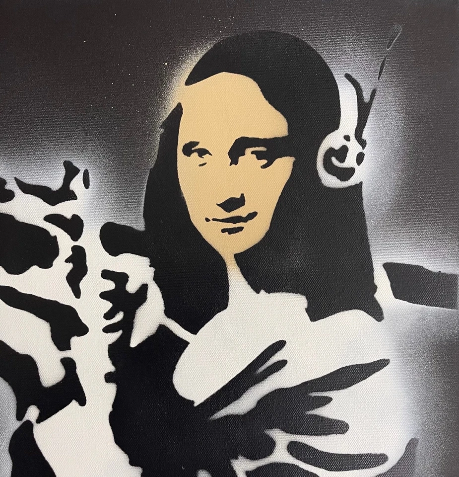 Banksy Rare Large Dismaland Painting 2015 with paperwork - Image 2 of 4