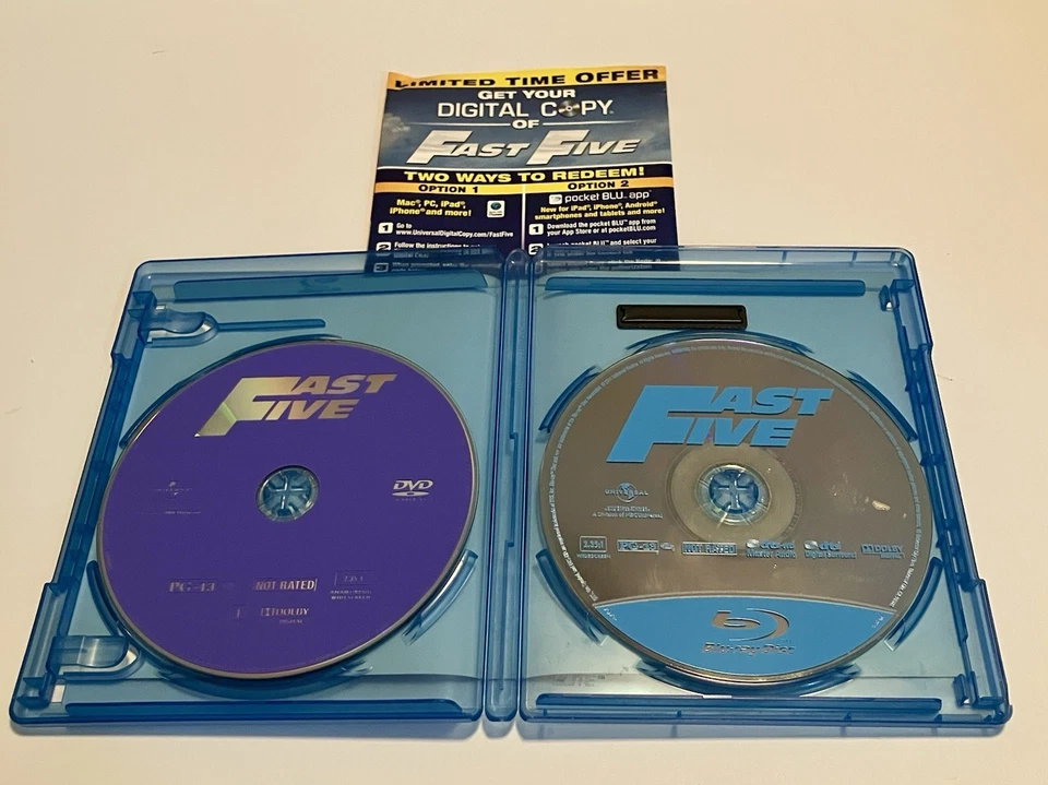 Fast Five (Blu-ray, DVD, 2011, 2-Disc Set, Extended Edition) - Image 2 of 3