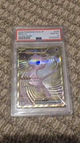 Pokémon Mew ex 208/165 Ultra Rare Holo Sv2a 151 PSA 10 Japanese Card