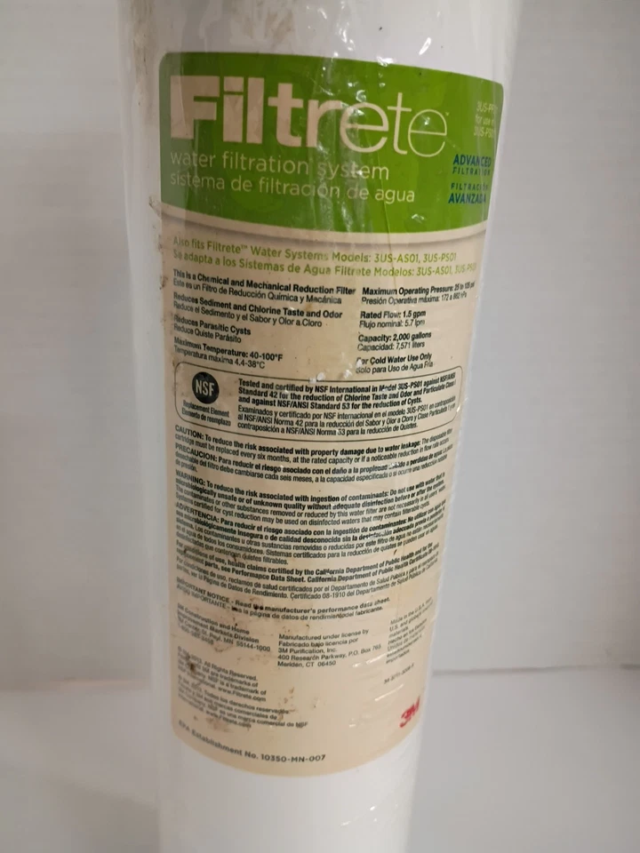 FILTRETE Advanced Under Sink Quick Change Water Filtration Filter 3US-PF01 - Image 2 of 4