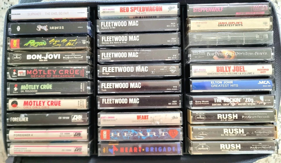 Ultimate Classic Rock Cassette Tapes: Lot Of 60 Foto 2 de 3