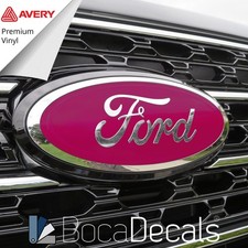 Bocadecals Emblem Overlay Insert Decals For 2013-2020 Ford Fusion Set Of 2