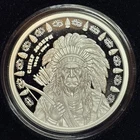 CSM - Chief Joseph; 1oz .999 Fine Proof Silver Art Round; Silver Shield