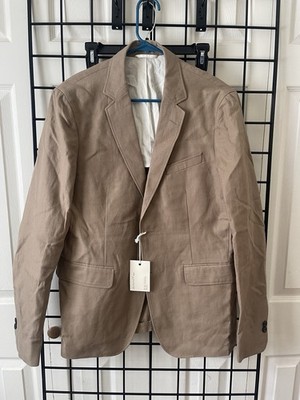 GANT Mens Dressy Messy Blazer Wood Brown Size 48