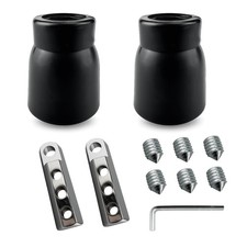Gym Fitness Cable Ball Stopper Ends Pulley Machine black