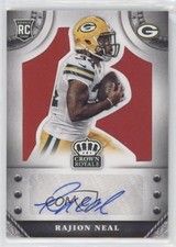 2014 Panini Crown Royale Rookie Signatures Retail Red 24/25 Rajion Neal Auto 2s1