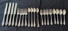4 Sets 5 Pc Place Settings Wallace Sterling Silver Rose Point Pattern 20 Pcs