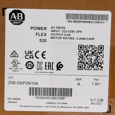 Sealed Genuine 25B-D6P0N104 /A PowerFlex 525 ...