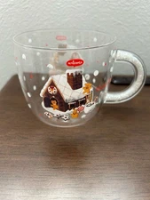 Tully’s Tully’s Beaded Handle Glass Mug Bareful Gingerbread Man /Only USA DDP