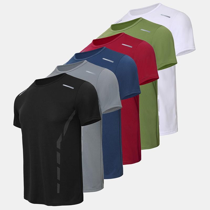 Men's Summer Mequick Dry T-shirt Set Loose Fit Breathable Multi-pack Multicolour image 6