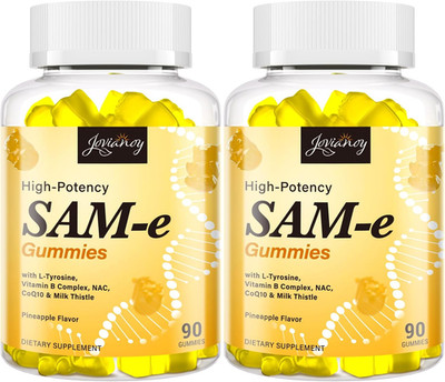 Sam-E Gummies with L-Tyrosine, Vitamin B Complex & NAC, Coq10, High-Potency S...