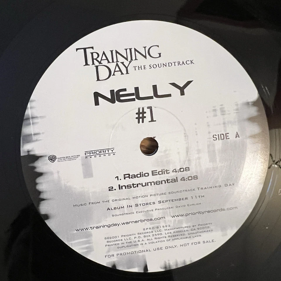 NELLY #1 Training Day PROMO 12 in Vinyl Record EXCELLENT Foto 3 de 4