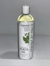 Sealed Oils Of Aloha Fragrance Free Kukui Oil Dry Skin, Sun Burns, Eczema 16oz
