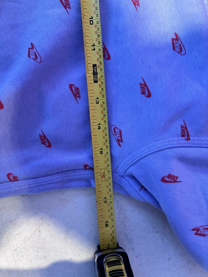 Sudadera con Capucha Nike Juvenil Grande Púrpura Rojo Swoosh Estampado Completo Pullover Informal Foto 4 de 4