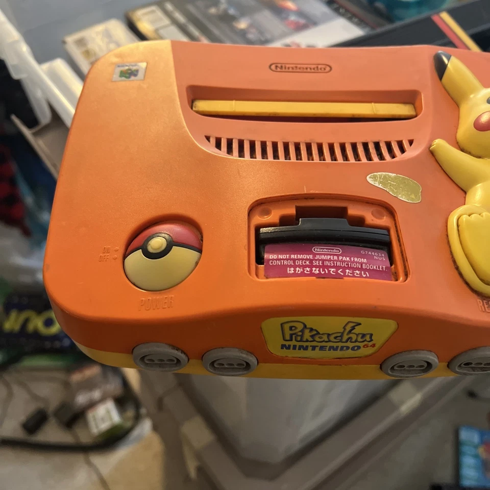 Nintendo 64  Pokemon Limited Pikachu Boxed Console - Orange Yellow - Image 2 of 4