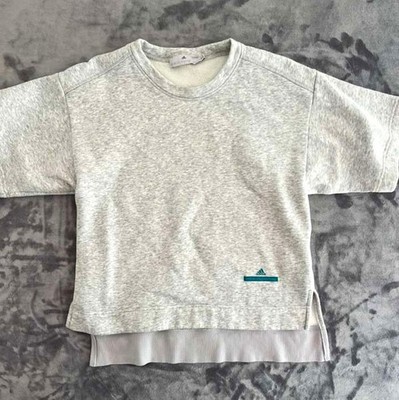 Adidas by Stella McCartney Short Sleeve Sweatshirt Gray Heather Womens Small aSM
