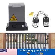 550W 2700lb/1200KG Automatic Electrico Sliding Gate Opener Motor With 2 Remotes