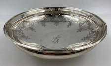 Vintage Towle Sterling Bowl #5259 8.5 Inch Reticulated Rim 287g Monogrammed T