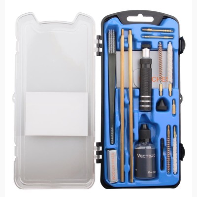 Vector Optics Gun Cleaning Kit, Airgun, .177/ .22, Black, SCCK-10