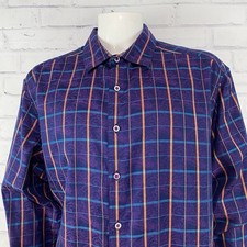 Robert Graham Shirt Men's 2XL Long Sleeve Button Up Contrasting Cuffs Paisley