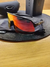 Oakley Sutro Lite Sunglasses Red Prizm Lenses Black Frame Brand New