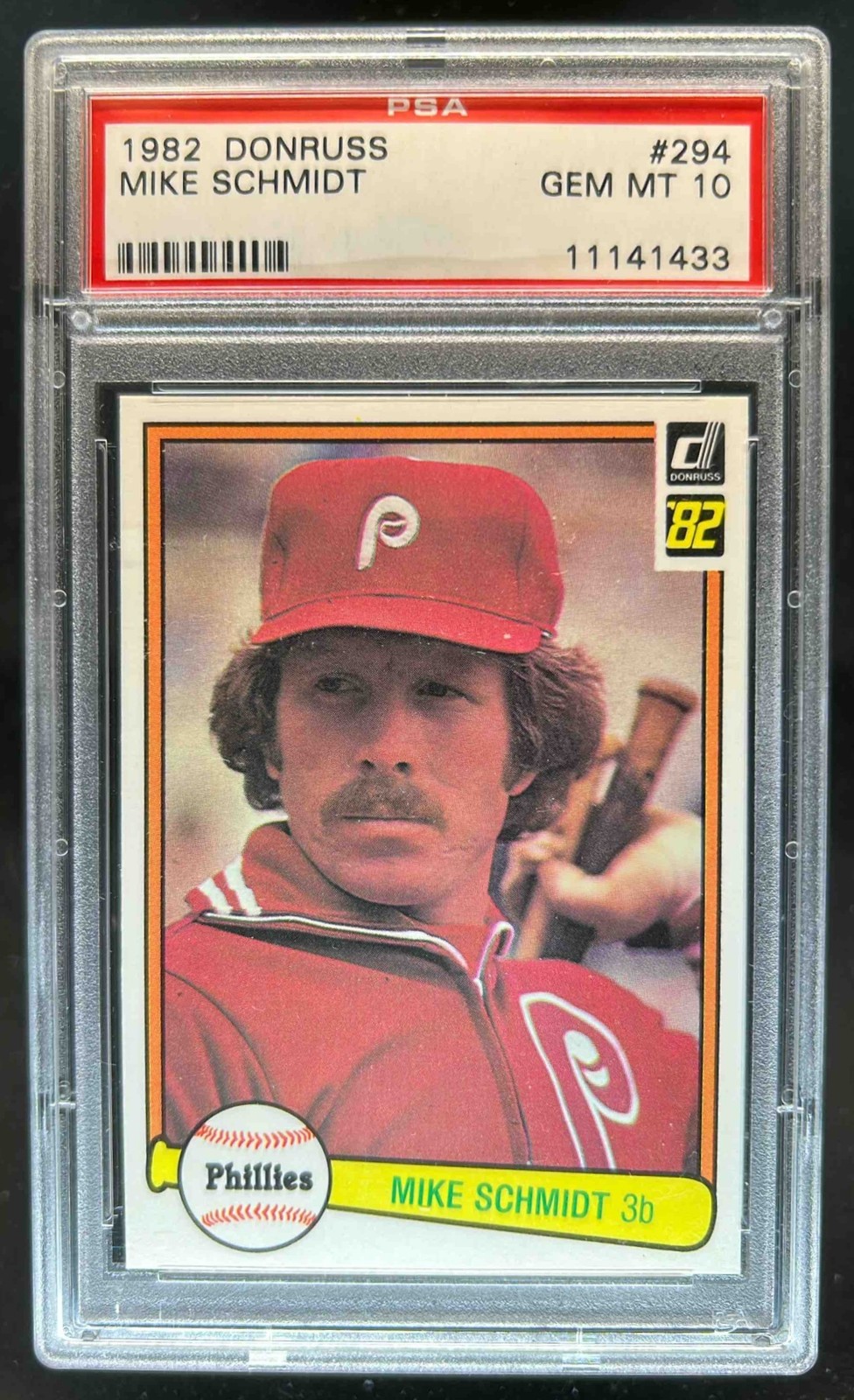1982 Donruss Mike Schmidt #294 Phillies PSA 10