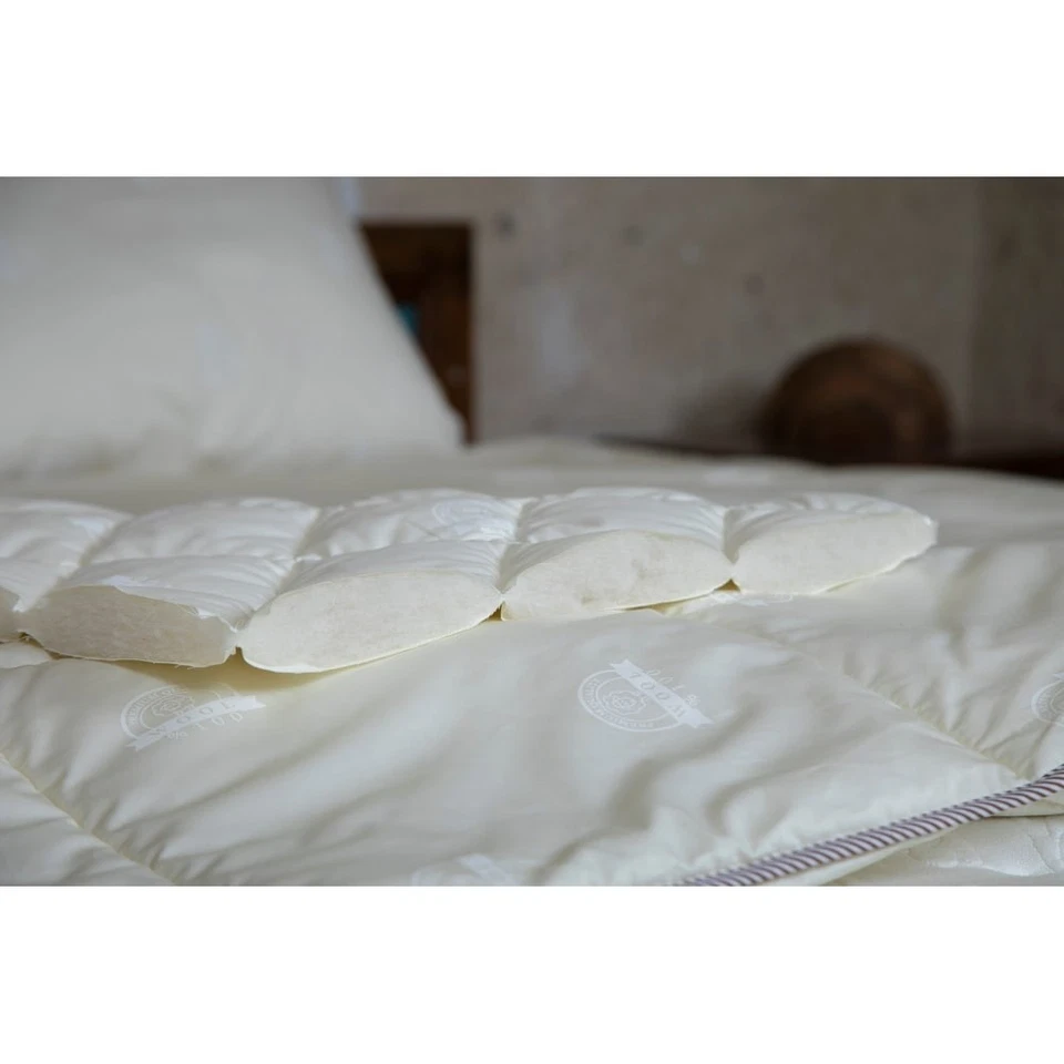 Premium New Zealand Washable Wool Comforter,100% Cotton - Image 3 of 4