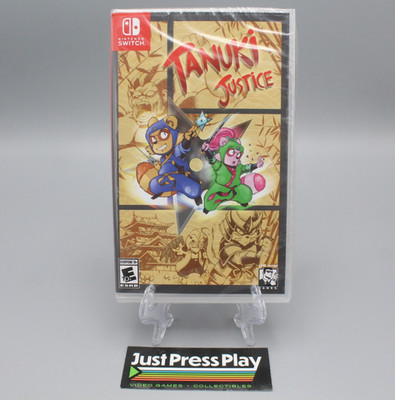 Tanuki Justice Nintendo Switch New Sealed Free Agent Games Limited Edition