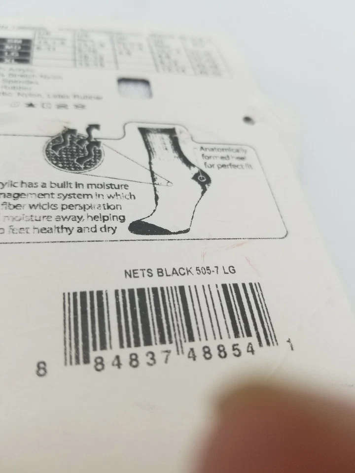 FBF Sportswear Brooklyn Nets NBA Polka Dot Socks Size Large L 10-13 NWT - Image 4 of 4