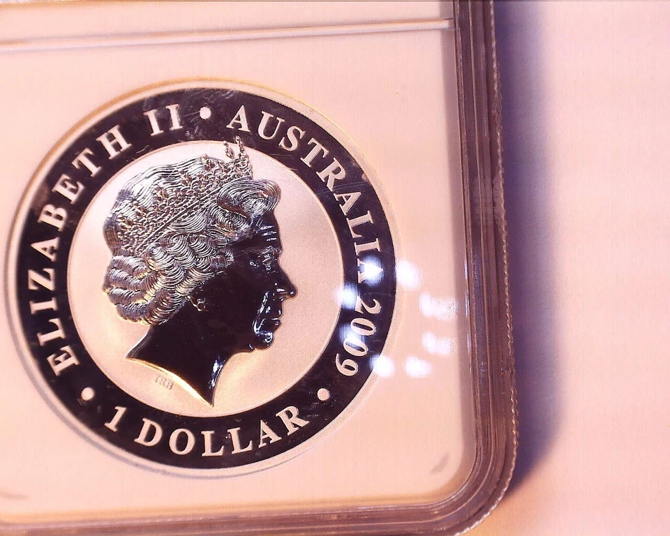 2009P AUSTRALIA $1 SILVER KOALA ONE OF FIRST 6000 STRUCK COIN NGC GEM BU - Image 3 of 4
