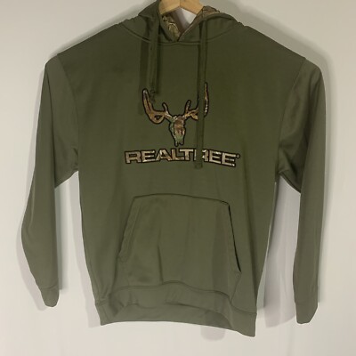 REALTREE Buckhorn River Men's Olive Green Hoodie